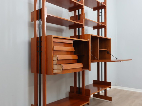 Image 1 of Mid-Century Italian teak bookcase / room divider AV Arredamenti 1960s