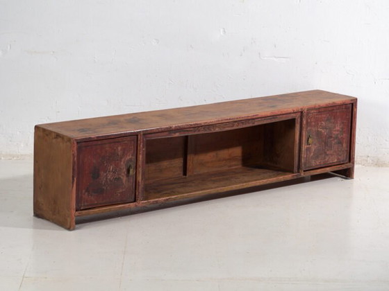 Buffet bas ancien en bois de pin – Chine, circa 1930 – Vaisseliers (photo 8 of 40)