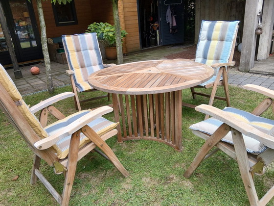 Ensemble de jardin en teck avec coussins inclus – Select Garden, Ensembles de jardin, Wood (photo 4 of 7)