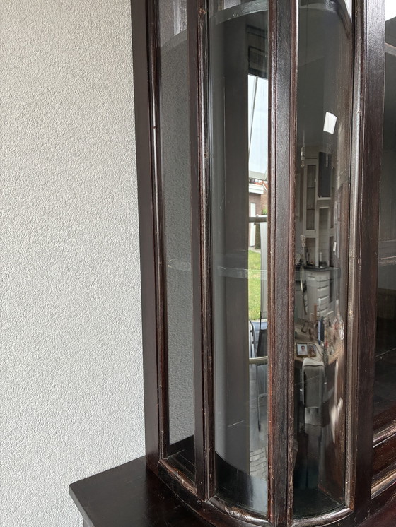 Image 1 of Mobile buffet/vetrina in massello antico