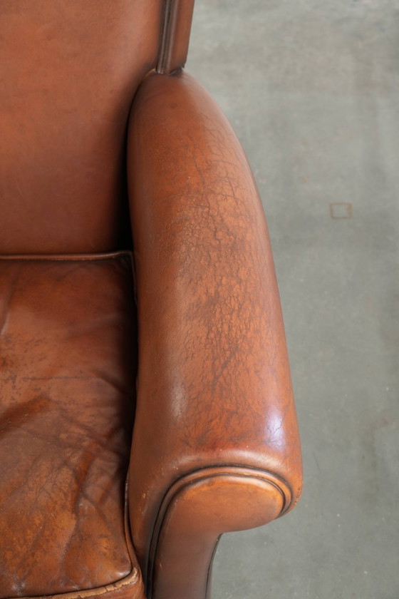 Comfortabele schapenleren armchair met mooie kleuren en een strakke afwerking – Fauteuils, Leather (photo 8 of 13)