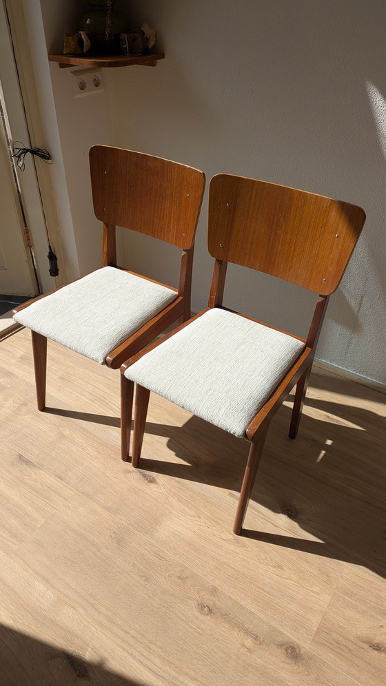 Image 1 of Set di sedie da pranzo vintage danesi in teak