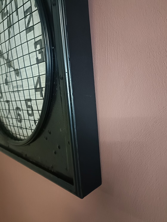Image 1 of horloge de gare en métal