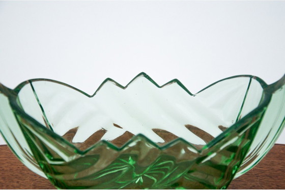 Image 1 of Giardiniera Art Déco verde, Huta Hortensja, anni '30