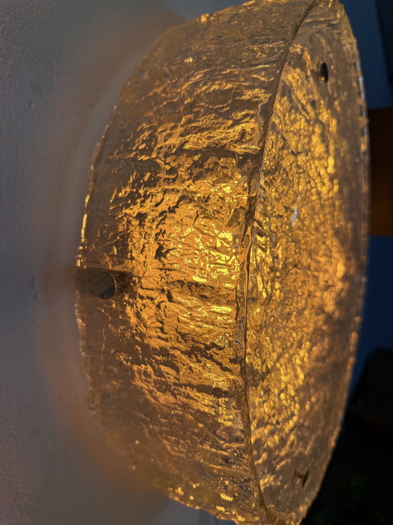 Image 1 of Tabour XL iceglass wall/ceiling lamp, Kaiser Leuchte '70