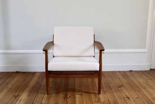 Scandinavian Vintage Teak Armchair, 1960
