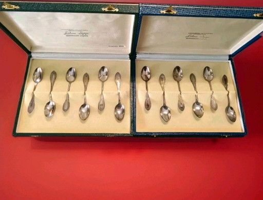 Cuillères en argent vintage - Poinçonnées 800