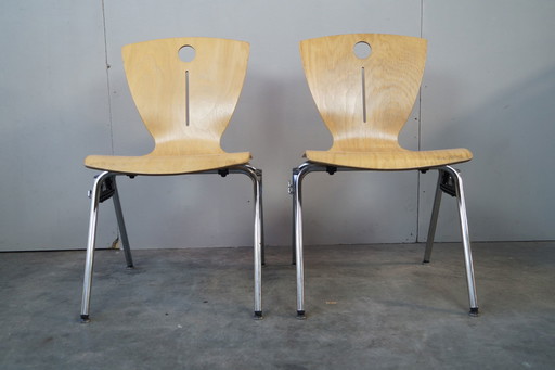 10x Interstuhl design stoelen, set