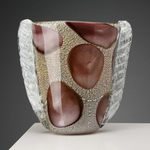 Murano Glass Vase in the Manner of Ercole Barovier