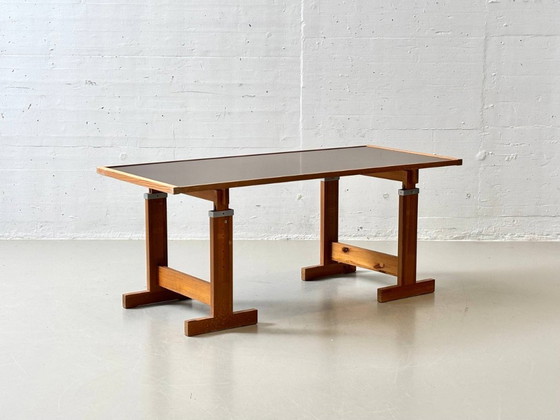 Image 1 of Height-adjustable mid-century work table / drafting table, 1970s