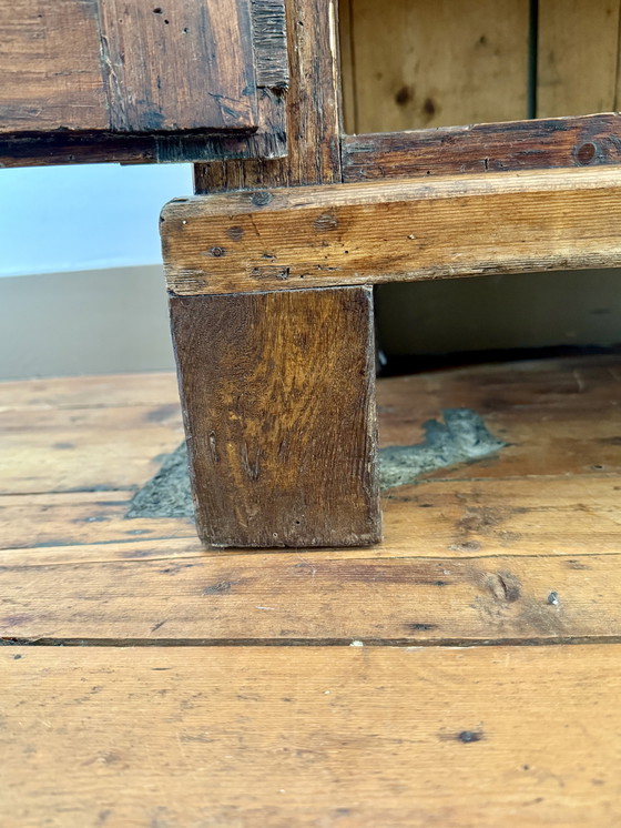 Image 1 of Bureau d'écriture en pin du 19ème siècle