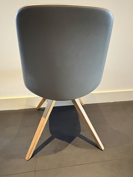 6 chaises de salle à manger CIRA – Chêne (4x Taupe/Boue et 2x Blanc) – Wood, Other (photo 6 of 6)