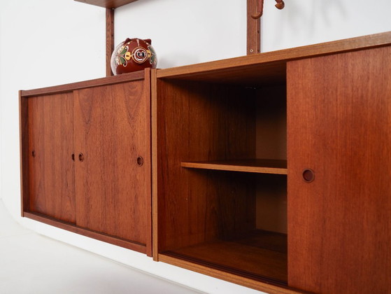 Image 1 of Teak modular bookcase PS System, Danish design, 1960s, manufactured by Randers Møbelfabrik
