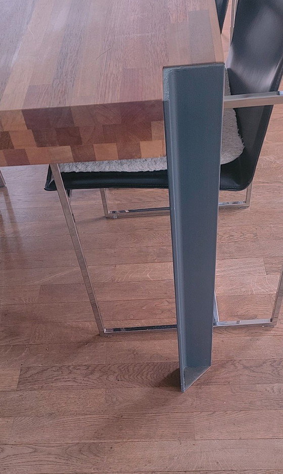 Image 1 of Ein wunderschöner Designer-Esstisch von Henk Vos für Linteloo