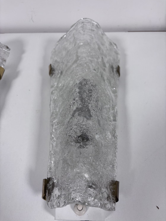 Set Hillebrand Apliques de cristal de hielo Modelo 8529 – Hillebrand leuchten, Glass (photo 7 of 13)