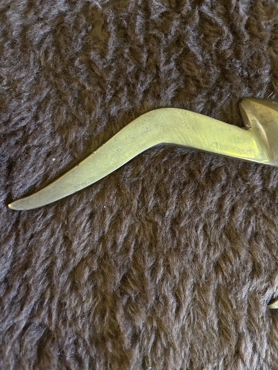 Image 1 of 2 koperen/ messing wand vogels 