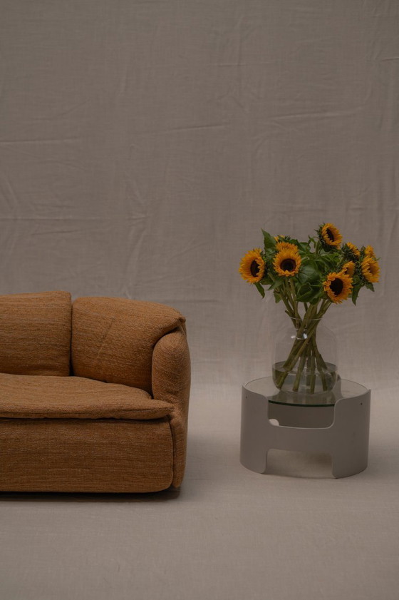 Image 1 of Vertrauliches Dreisitzer-Sofa von Saporiti - Italien 1970er Jahre