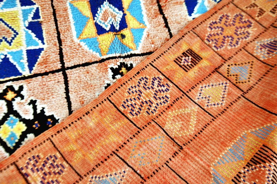 Image 1 of Vintage Boujaad Moroccan Rug – 300 x 185 cm – Faded Red & Blue