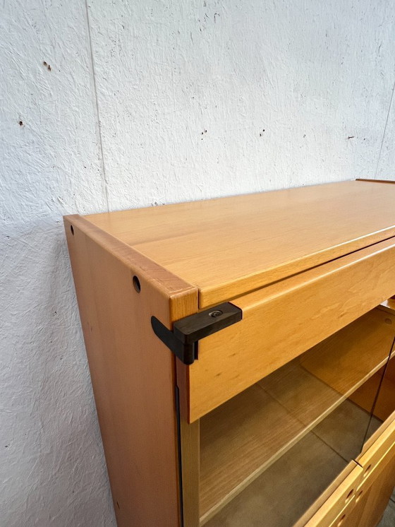 Image 1 of Buffet/armoire haute vintage, en bois de hêtre, Ibisco, Italie, années 1970