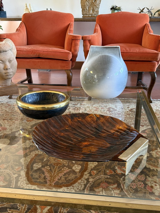 Image 1 of Centrotavola a forma di conchiglia Hollywood Regency, Italia, anni '70