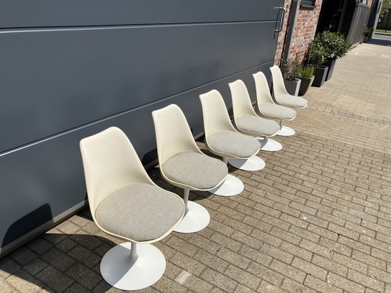 Image 1 of 6x Original Vintage Knoll Tulip Dining Chairs Eero Saarinen