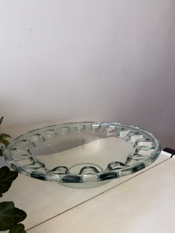 Image 1 of Mid Century bowl Georgia green glass