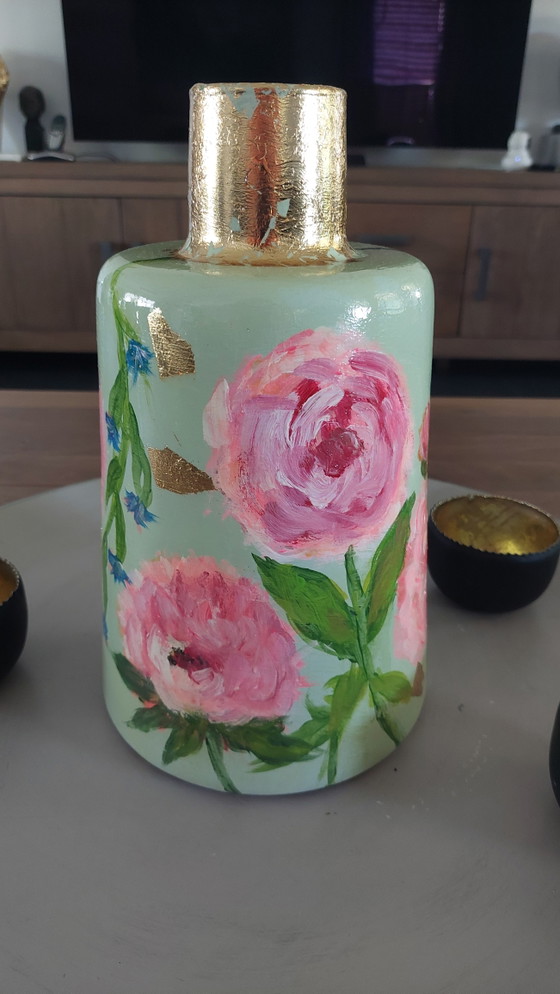 Image 1 of painted vase