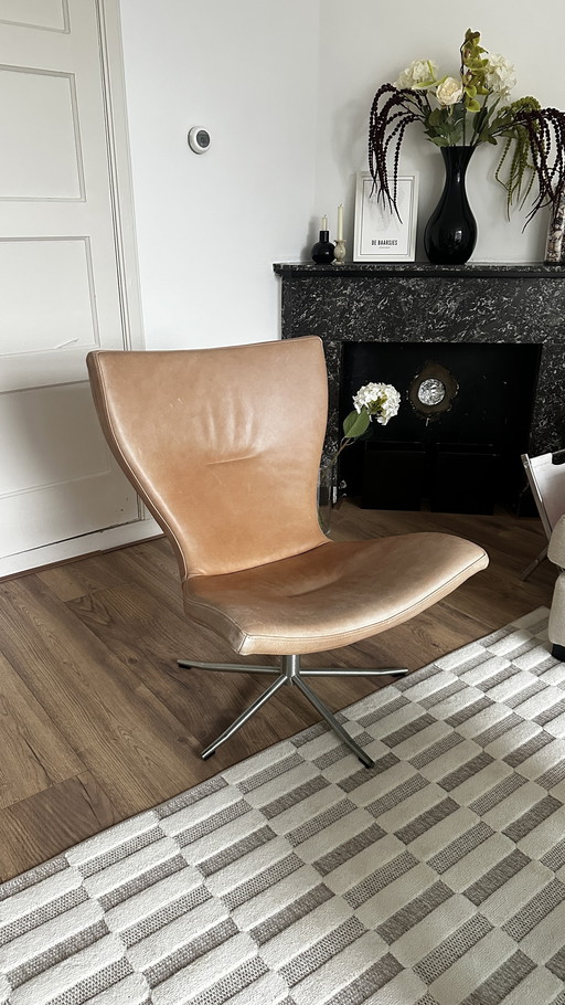 Sedia girevole in pelle Conform Gyro