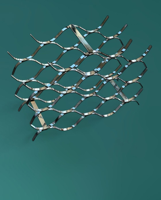 Image 1 of Designer Wijnrek Staal voor 17 Flessen Flessenhouder