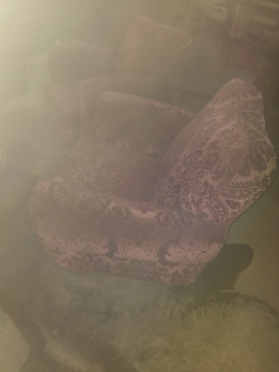 Image 1 of Fauteuil velours 
