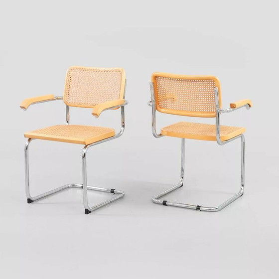 Image 1 of Cesca B64 stoel, naar ontwerp van Marcel Breuer, Italië, jaren 80