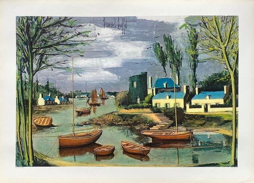 Bernard BUFFET Kleine baai in Bretagne poster 1973