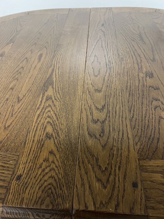 Image 1 of Bannink Art Nouveau oak dining table
