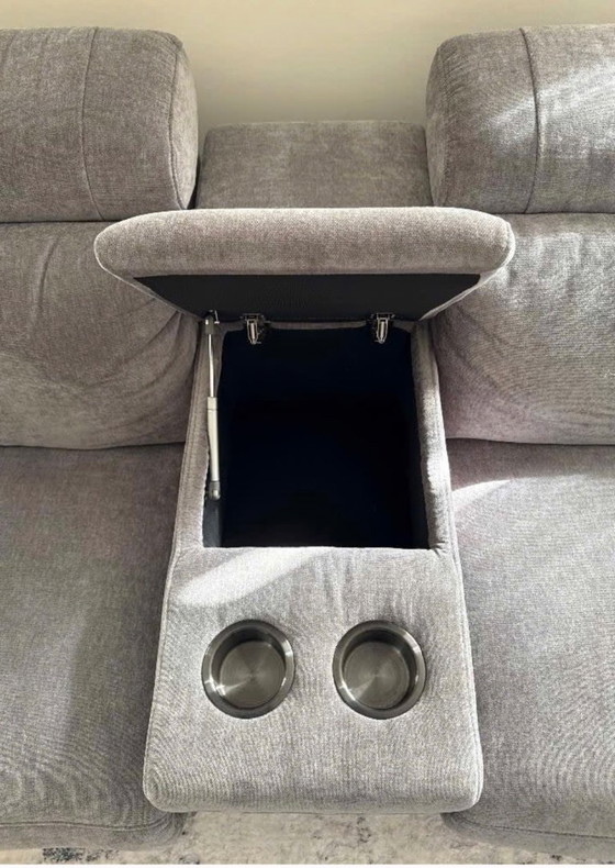 Image 1 of Canapé d'angle gris moderne