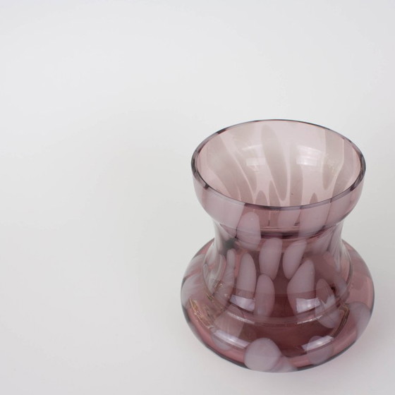 Vaso in vetro artistico ametista portoghese anni '60, Vasi, Viola, Design (foto 6 di 15)
