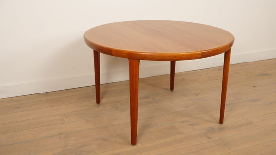 Image 1 of Tavolo da pranzo rotondo vintage | Teak | Allungabile | 120 - 220 cm