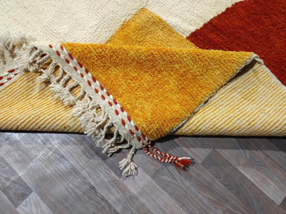 Image 1 of Marokkaans wollen tapijt – Uniek ontwerp & handgemaakt 200cmx200cm