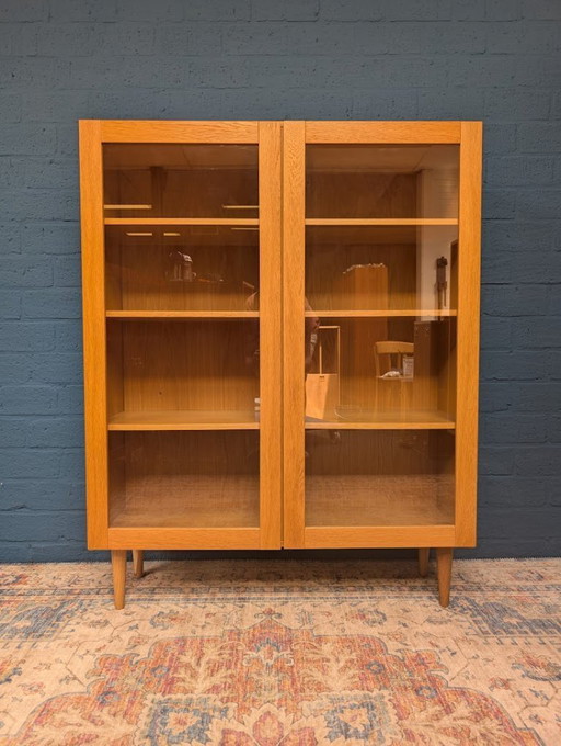 Vintage oak display case, Danish design