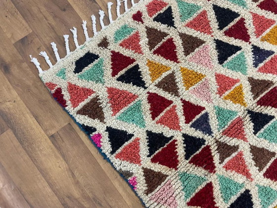 Image 1 of Tapis berbères multicolores en laine 200cmx150cm