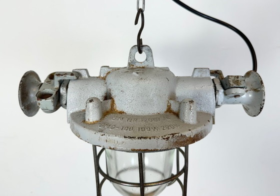 Image 1 of Graue, explosionsgeschützte Industrielampe, 1980er Jahre