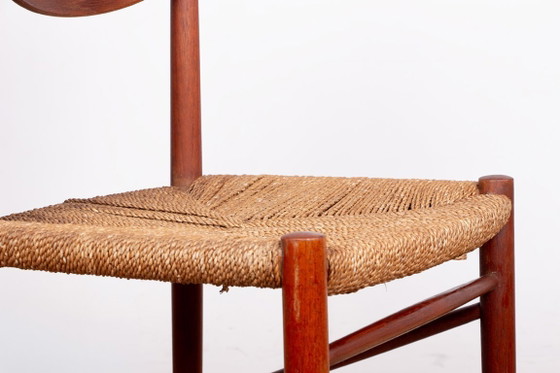 Image 1 of 6 sedie danesi in teak e alghe, modello 316 di Peter Hvidt e Orla Molgaard-Nielsen per Soborg Mobelfabrik.