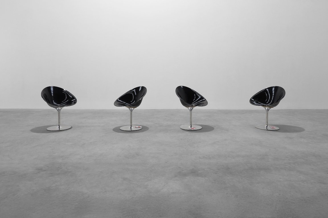 EroS Chair by Philippe Starck for Kartell, Metal & Polycarbonate