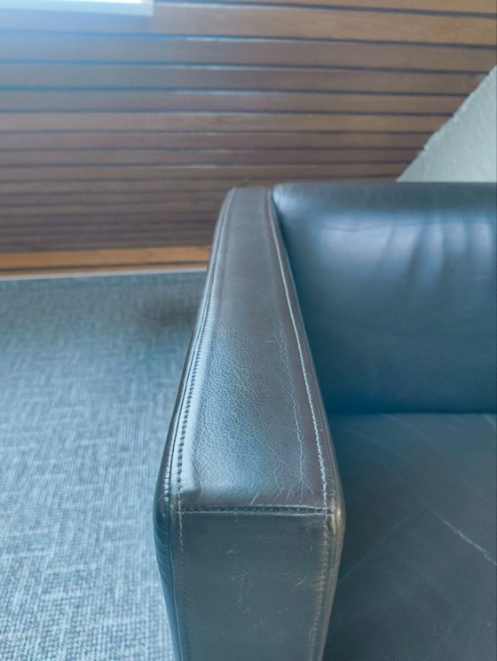 Image 1 of Set van 2 exclusieve Walter Knoll Foster 501 leren fauteuils - Donkerbruin