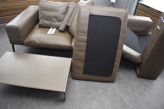 Image 1 of Exclusive Flexform Lifesteel design bench & footstool