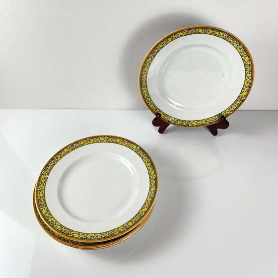 Image 1 of Satz von 6 eisernen Erdtellern "Yvonne", Orchies, Anfang 20.