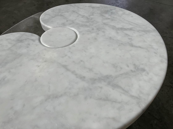 Image 1 of 2x Table d'appoint Eros Angelo Mangiarotti marbre de Carrare