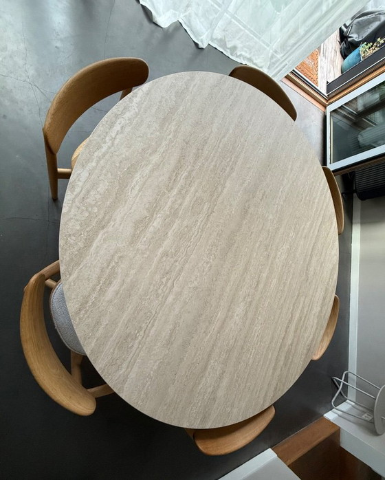 Eettafel Table Du Sud - Keramiek, Travertino - 158 cm – Ceramic, Metal (photo 2 of 6)
