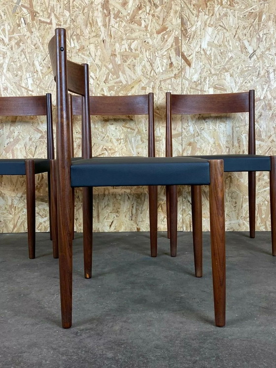 Image 1 of 4x 60s 70s Teak Chairs Dining Chair Poul M. Volther Frem Røjle