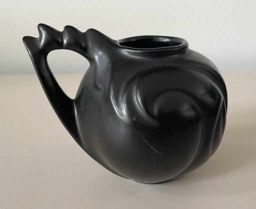 Zenith - Art Deco Black Plating Vase Design Willem Stuurman