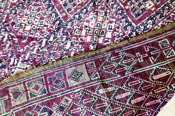 Image 1 of Tapis marocain vintage Beni M'Guild violet - 280 x 160 cm